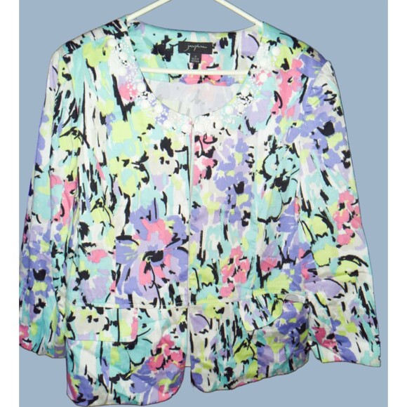 Josephine Women's Colorful Blazer with Hidden Hooks - Picture 1 of 5
